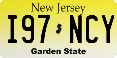 NJ license plate I97NCY