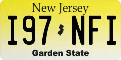 NJ license plate I97NFI