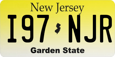 NJ license plate I97NJR