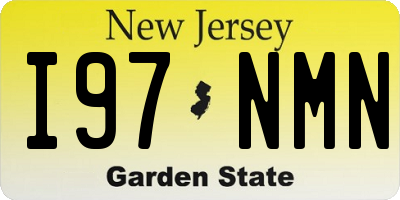 NJ license plate I97NMN