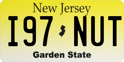 NJ license plate I97NUT