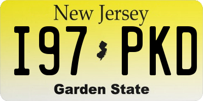 NJ license plate I97PKD