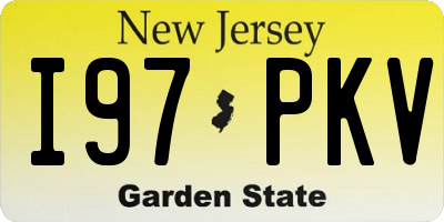 NJ license plate I97PKV