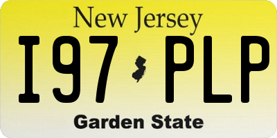NJ license plate I97PLP