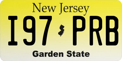 NJ license plate I97PRB
