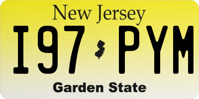 NJ license plate I97PYM