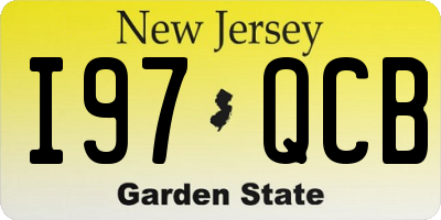 NJ license plate I97QCB