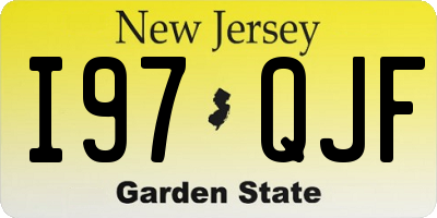 NJ license plate I97QJF
