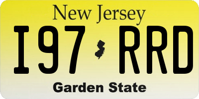 NJ license plate I97RRD