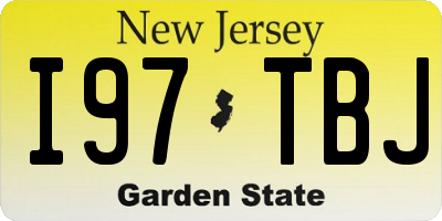 NJ license plate I97TBJ