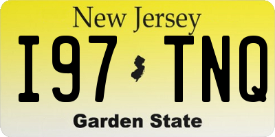 NJ license plate I97TNQ