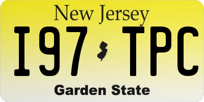 NJ license plate I97TPC