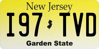 NJ license plate I97TVD