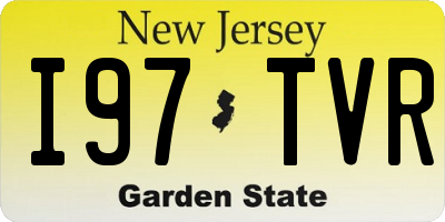 NJ license plate I97TVR