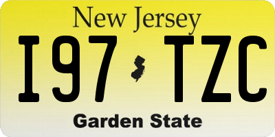 NJ license plate I97TZC