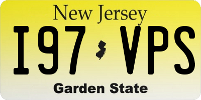 NJ license plate I97VPS