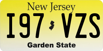 NJ license plate I97VZS