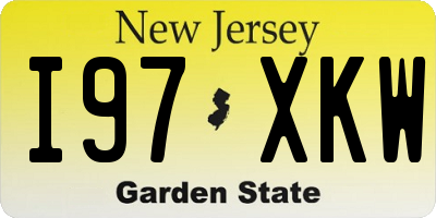 NJ license plate I97XKW