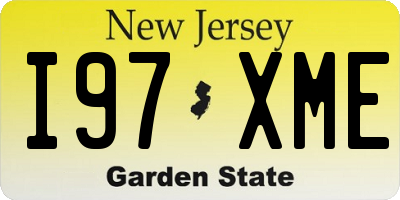 NJ license plate I97XME