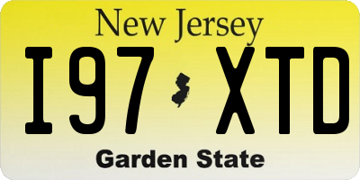NJ license plate I97XTD