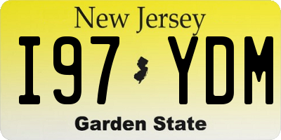 NJ license plate I97YDM