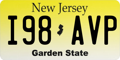 NJ license plate I98AVP