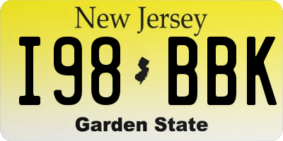 NJ license plate I98BBK