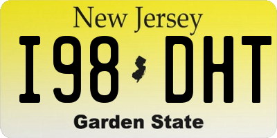 NJ license plate I98DHT