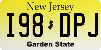 NJ license plate I98DPJ