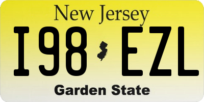 NJ license plate I98EZL