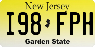 NJ license plate I98FPH