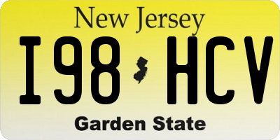 NJ license plate I98HCV