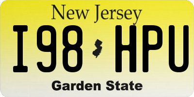 NJ license plate I98HPU
