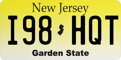 NJ license plate I98HQT