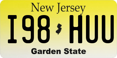 NJ license plate I98HUU