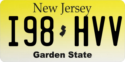 NJ license plate I98HVV