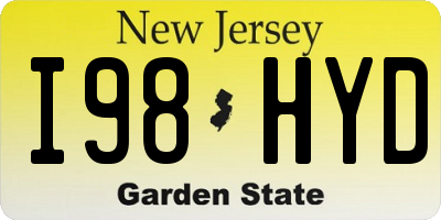 NJ license plate I98HYD