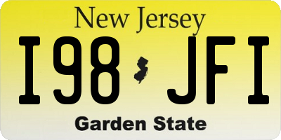 NJ license plate I98JFI