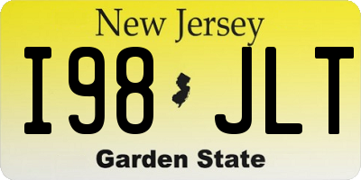 NJ license plate I98JLT