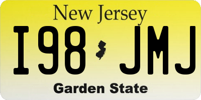 NJ license plate I98JMJ