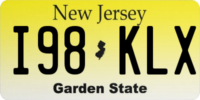 NJ license plate I98KLX
