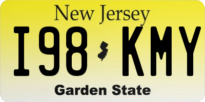 NJ license plate I98KMY