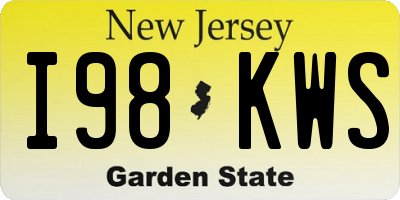 NJ license plate I98KWS