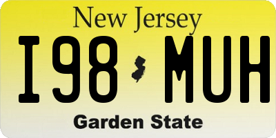NJ license plate I98MUH
