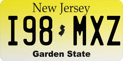 NJ license plate I98MXZ