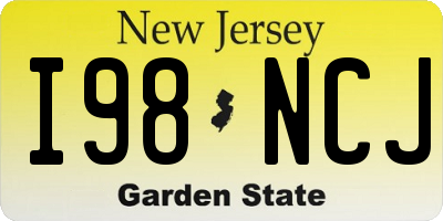NJ license plate I98NCJ