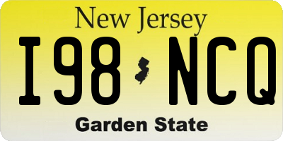 NJ license plate I98NCQ