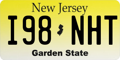 NJ license plate I98NHT