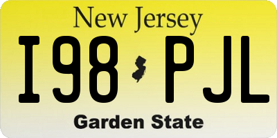 NJ license plate I98PJL