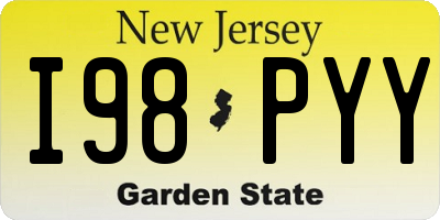 NJ license plate I98PYY